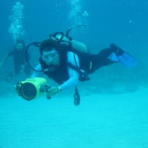 KennethDP Filming Underwater PADI Certified Scuba Rescue Diver