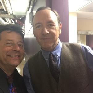 Director & Producer Kenneth K. Martinez Burgmaier working with Academy award Winner Kevin Spacey in Hollywood on a project!