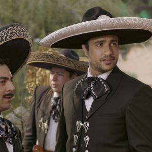Still of Jaime Camil and Omar Chaparro in Pulling Strings 2013