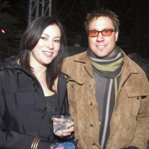 Jennifer Tilly and Jon Doscher at the 2004 Sundance Film Festival