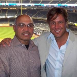 44 Reggie Jackson aka Mr October and JD at the New Yankee Stadium in Mr Steinbrenners Suite May 7 2009