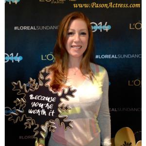 Redhead Actress Pason, Loreal, Sundance Film Festival Red Carpet