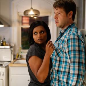 Still of Ike Barinholtz and Mindy Kaling in The Mindy Project (2012)