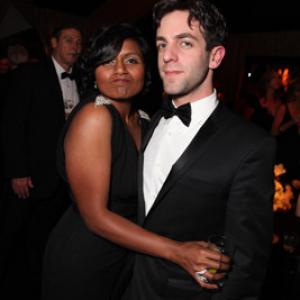 BJ Novak and Mindy Kaling at event of The 66th Annual Golden Globe Awards 2009