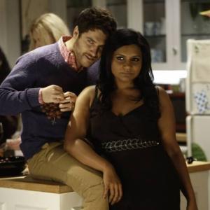 Still of Adam Pally and Mindy Kaling in The Mindy Project 2012