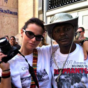 International March for Elephants with Jim Justus Nyamu and Christina LaMonica in Washington DC