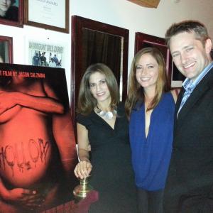 At HOLLOW Premiere with Maureen Ganz (writer and actress) and Ally Iseman.