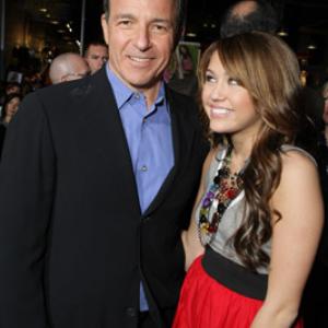 Miley Cyrus and Robert A Iger at event of Boltas 2008