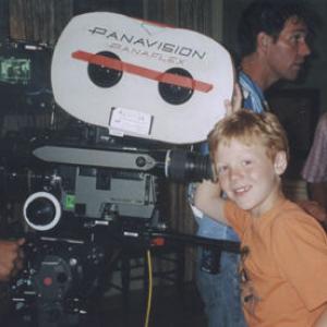 Forrest Landis on the set of Cheaper by the Dozen