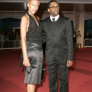Spike Lee and Tonya Lewis Lee at event of She Hate Me (2004)