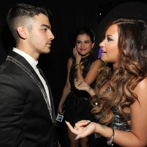 Selena Gomez Demi Lovato and Joe Jonas