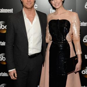 Jake McDorman and Analeigh Tipton attend the Entertainment Weekly & ABC Upfronts Party at Toro on May 13, 2014 in New York City.
