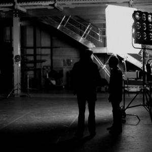 Matthew Mishory, with cinematographer Michael Marius Pessah.
