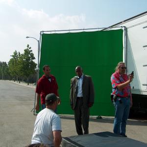 Directing film THE EXODUS Green screen work