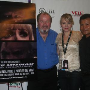 Biff Yeager, Noora Albright and Jack C. Huang at the 8th Annual Action on Film International Film Festival.