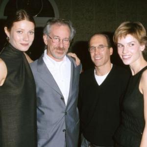 Steven Spielberg Gwyneth Paltrow Jeffrey Katzenberg and Hilary Swank