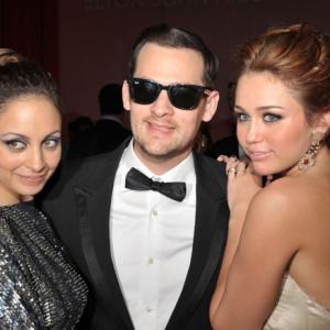 Joel Madden Miley Cyrus and Nicole Richie at event of The 82nd Annual Academy Awards 2010