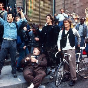 Still of Kevin Bacon, Louie Anderson and Paul Rodriguez in Quicksilver (1986)