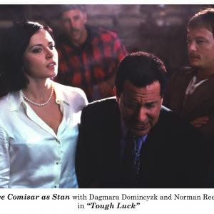 Dagmara Dominczyk Steve Comisar Norman Reedus on the set of Tough Luck