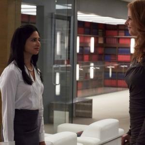 Still of Sarah Rafferty and Aarti Mann in Suits 2011
