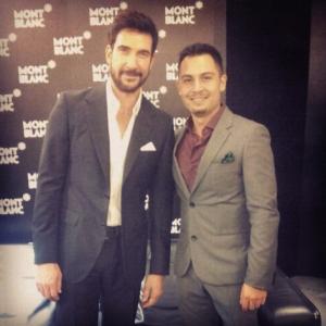 With Dylan McDermott at Mont Blanc event Singapore.
