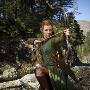 Evangeline Lilly as Tauriel in The Hobbit: The Desolation of Smaug.