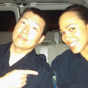 BTS shot on a feature film with my awesome partnerinpreventingcrime Jessica Camacho!