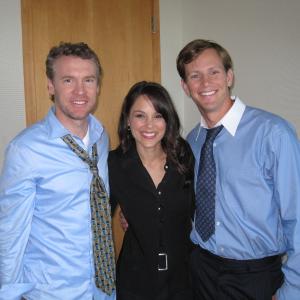 Tate Donovan Tessa Munro and Kip Pardue on the set of Below the Beltway in Washington DC  June 2009