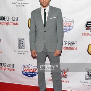 Actor Michael King on the red carpet for the premier of The Wrong Side of Right
