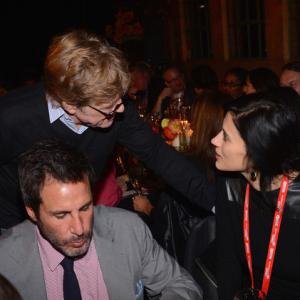 Robert Redford and Cherien Dabis at the 2013 Sundance Film Festival An Artist at the Table event.