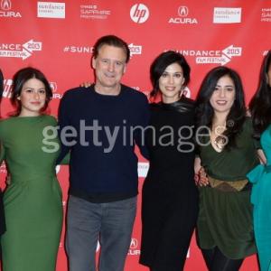 Hiam Abbass, Alia Shawkat, Bill Pullman, Cherien Dabis, Nadine Malouf and Ritu Singh Pande attend the May In The Summer premiere during the 2013 Sundance Film Festival.