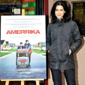 Cherien Dabis attends the press conference for her first feature film Amerrika at the Cine Verdi on January 4 2010 in Barcelona Spain