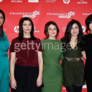 Ritu Singh Pande Hiam Abbass Alia Shawkat Nadine Malouf and Cherien Dabis attend the May In The Summer premiere during the 2013 Sundance Film Festival