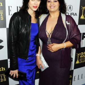 Cherien Dabis and Nisreen Faour attend the 25th Film Independent Spirit Awards at the Nokia Theatre in Los Angeles