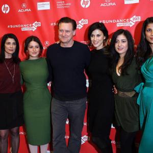 Hiam Abbass Alia Shawkat Bill Pullman Cherien Dabis Nadine Malouf and Ritu Singh Pande attend the May In The Summer premiere during the 2013 Sundance Film Festival