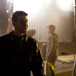 Justin Lutsky on the set of The Action Heros Guide To Saving Lives
