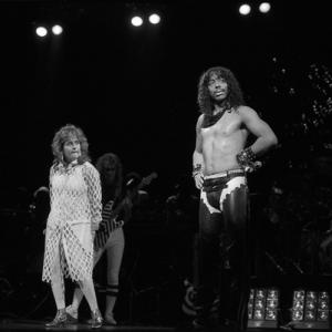 Rick James and Teena Marie performing at the Universal Amphitheatre circa early 1980s