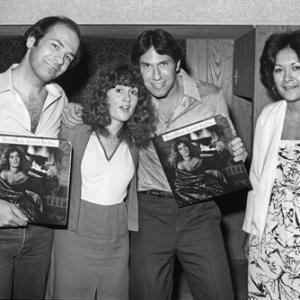 Teena Marie visiting record industry trade magazine offices with Motown Records promotion staff and staff of Record World Magazine