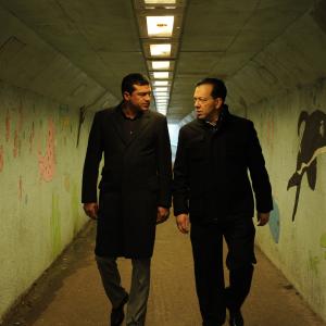 Still of Tamer Hassan and Terry Stone in Bonded by Blood 2010