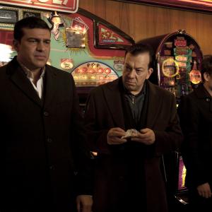 Still of Neil Maskell Tamer Hassan and Terry Stone in Bonded by Blood 2010