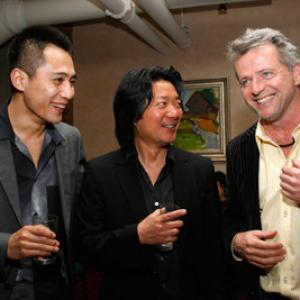 Aidan Quinn Ye Liu and ShiZheng Chen at event of Dark Matter 2007