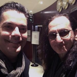 Lex Lang with Geddy Lee. These two met up in Paris.