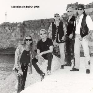 Ralph Rieckermann with Scorpions in Beirut 1996