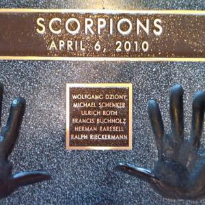 Ralph Rieckermann  Scorpions Walk of Fame Hollywood