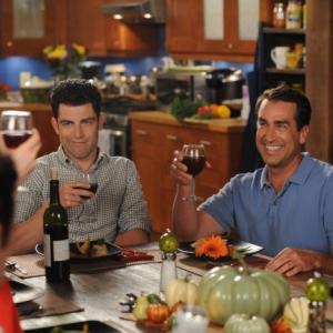 Still of Max Greenfield and Rob Riggle in New Girl (2011)