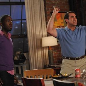 Still of Rob Riggle and Lamorne Morris in New Girl 2011