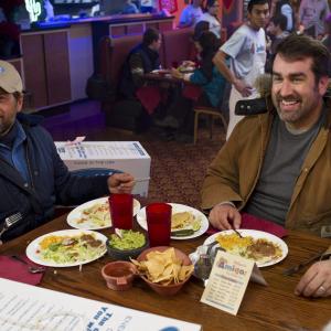 Still of James Le Gros and Rob Riggle in Big Miracle (2012)