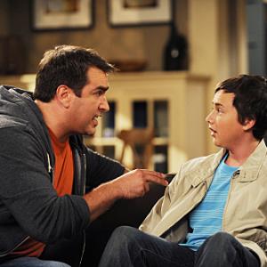 Still of Ryan Malgarini and Rob Riggle in Gary Unmarried 2008