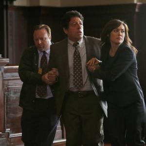 Still of Luis Pea Megan Boone and Louis Arcella in The Blacklist 2013