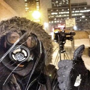 Joe Floccari in Atlanta Snowpocolypse.